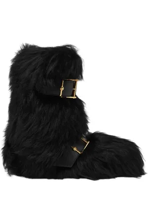 VERSACE Bottes Bastion en peau lainée