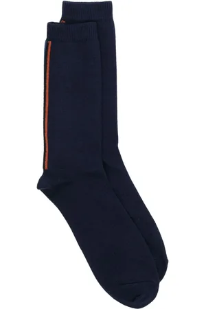 Paul Smith Chaussettes en coton à détails rayés