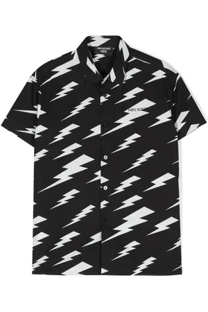 Neil Barrett T-shirt en coton à imprimé Thunderbolt