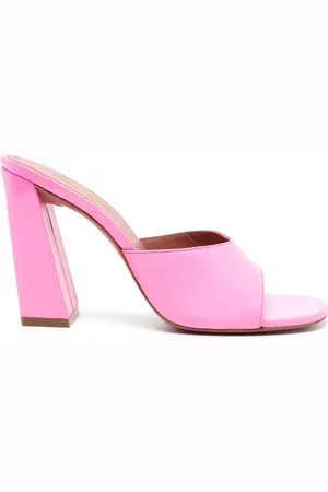 Amina Muaddi Sandales Brigitte 100 mm en cuir