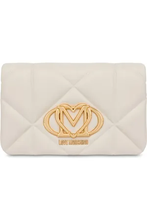 Moschino Sac à bandoulière matelassé à plaque logo