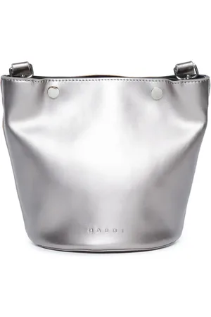 Marni Sac porté épaule à effet métallisé
