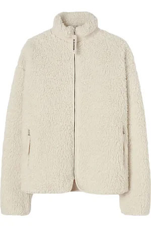 Jil Sander Cardigan zippé en peau lainée artificielle