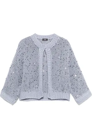 PESERICO SIGN Cardigan en coton à ornements de sequins