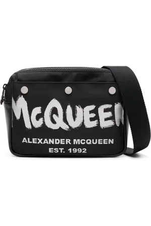 Alexander McQueen Sacoche à logo imprimé