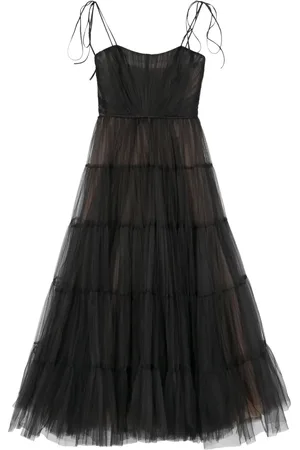 Ana Radu Robe en tulle à coupe longue