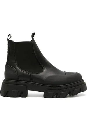 Ganni Bottines chelsea Cleated en cuir
