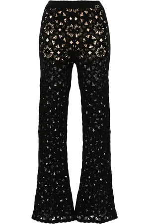 Twin-Set Pantalon évasé à fleurs