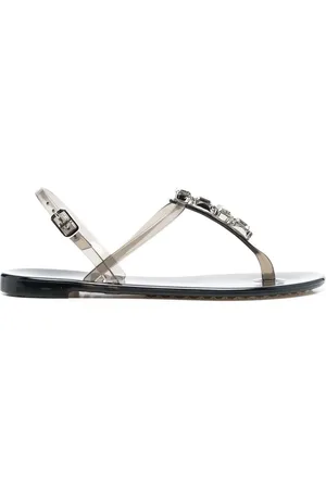 Casadei Sandales à ornements en cristal