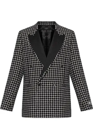 AMIRI Blazer en tweed à boutonnière croisée