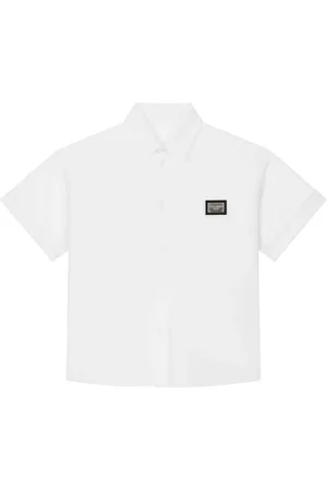 Dolce & Gabbana Chemise en coton à plaque logo