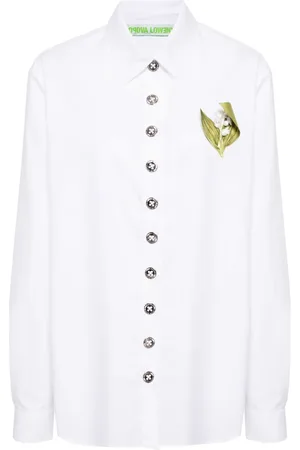 Chopova Lowena Chemise à appliques fleurs