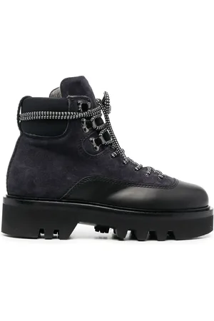 Furla Bottes lacées à design à empiècements