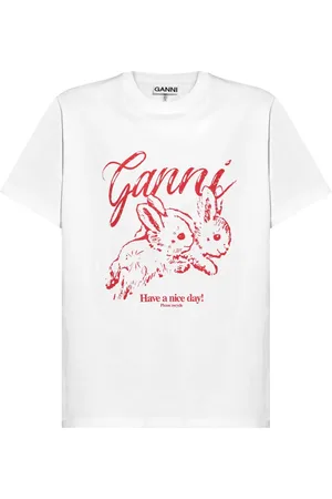 Ganni T-shirt à logo imprimé