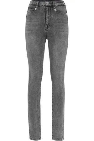 Philipp Plein Jean taille-haute à ornements en cristal