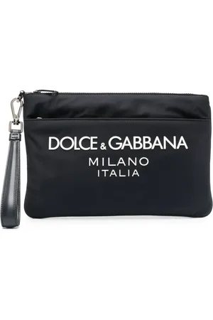 Dolce & Gabbana Pochette en cuir à logo