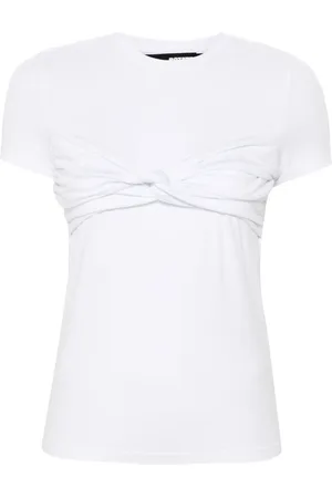 ROTATE T-shirt à détail froncé