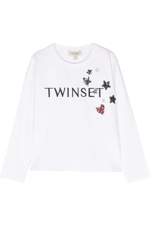 Twin-Set T-shirt à logo strassé