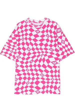 Maison Margiela T-shirt en coton à carreaux