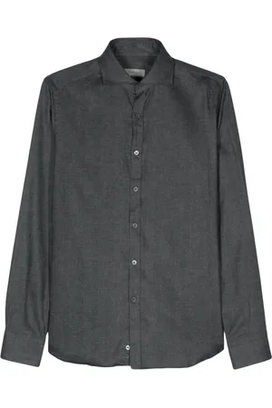 CANALI Chemise boutonnée à col biaisé