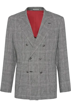 Brunello Cucinelli Blazer à carreaux Prince De Galles