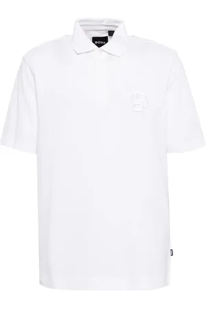 HUGO BOSS Polo à patte de boutonnage dissimulée