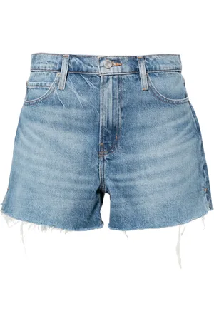 Frame Short en jean à bords francs