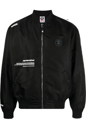 A Bathing Ape Veste bomber zippée à patch logo