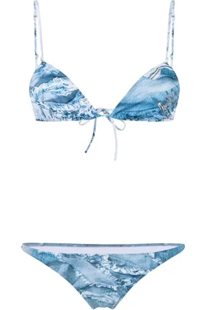 Natasha Zinko Bikini à imprimé jean