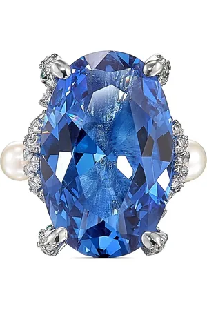 Anabela Chan Bague Agua Mermaid en or blanc 18ct