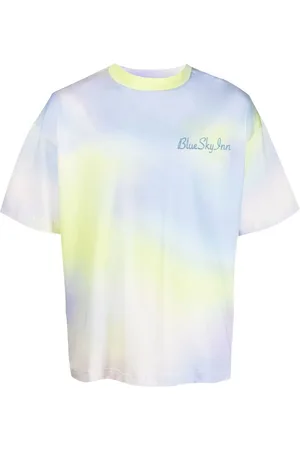 BLUE SKY INN T-shirt tie-dye à logo imprimé