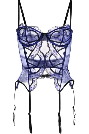 FLEUR DU MAL Body jarretière Hendrix à broderies