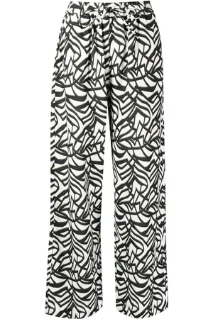 Bambah Pantalon ample à imprimé géométrique
