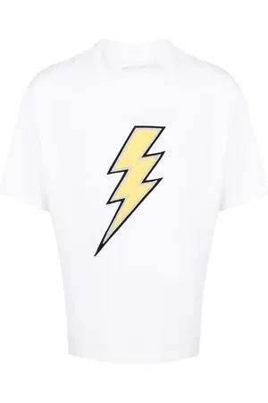 Neil Barrett T-shirt à motif Thunderbolt brodé