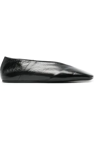 Jil Sander Ballerines en cuir à bout carré