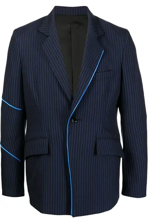 Sulvam Blazer rayé à détails de coutures