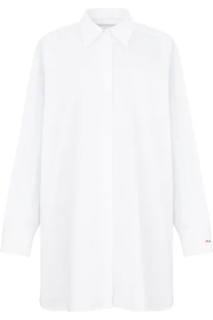 Maison Margiela Chemise en coton à épaules tombantes
