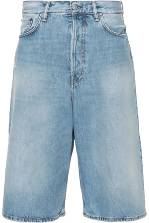 Acne Studios Short en jean à coupe droite