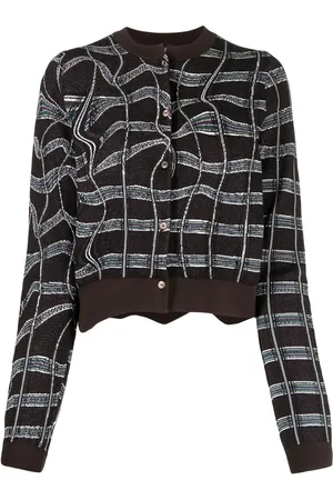 JNBY Pull crop à motif en jacquard