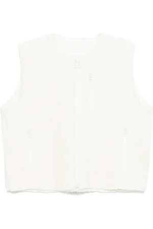 Issey Miyake Gilet en polaire à design plissé