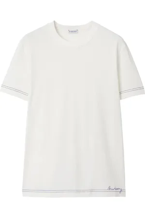 Burberry T-shirt en coton biologique à logo brodé