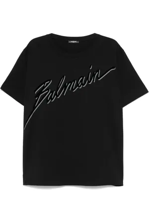Balmain T-shirt à logo floqué