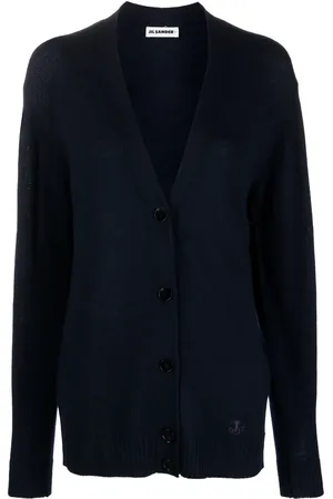 Jil Sander Cardigan en maille fine à col v