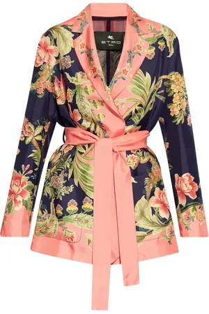 Etro Veste en soie à fleurs