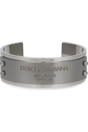 Dolce & Gabbana Bracelet torque à logo gravé
