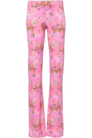 MACCAPANI Pantalon évasé Jaz à fleurs