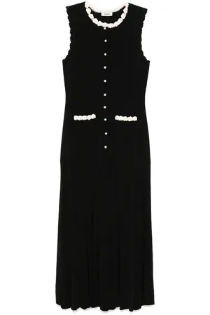 Sandro Robe longue à bords en crochet