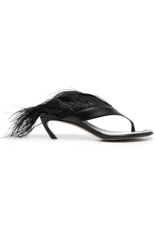 Lanvin Sandales Feather Swing 65 en cuir
