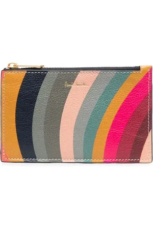 Paul Smith Portefeuille zippé Swirl en cuir