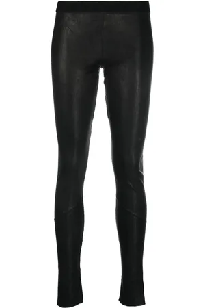 ISAAC SELLAM EXPERIENCE Legging en cuir à taille basse